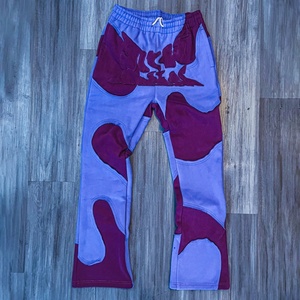 Pantalon de jogging pour hommes en tissu vintage délavé et déchiré, coupé et cousu, personnalisé, vente en gros de vêtements de Dongguan - Product Image 2