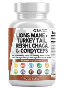 OEM capsule integratore a base di erbe per adulti organici muschio di mare Shilajit More (olio di semi neri Ashwagandha)-migliorare l'immunità 90 capsule - Product Image 6