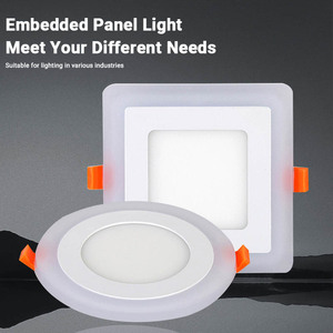 3 + 3W LED RGB siêu mỏng Bảng điều chỉnh ánh sáng màu kép nhúng trong nhà chiếu sáng điều khiển từ xa lõm Trần Văn phòng bệnh viện khách sạn - Product Image 3