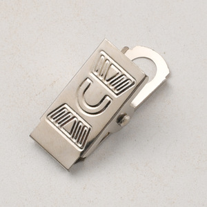 Crochet de rideau de douche à motifs argentés avec anneau, design minimaliste, accessoire de quincaillerie métallique durable - Product Image 1