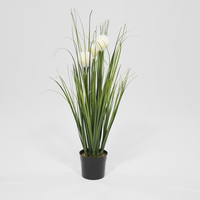 Prix de gros Simulé Chien En Pot Plantes Vertes Lampe De Table Éclairage Pour Cadeau Bureau Nuit Led Lumière