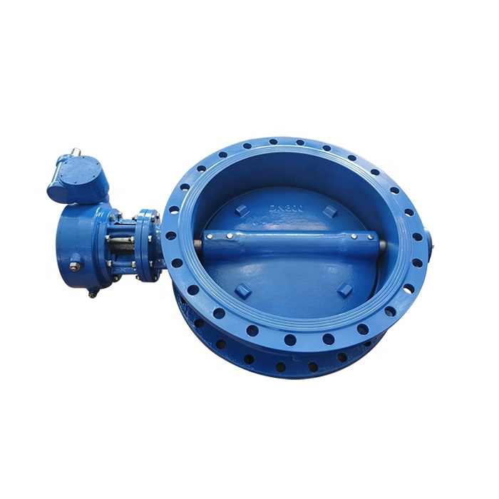 DIN3302 Epoxy Coated Ductile Iron Pneumatic Triple Double Eccentric Type Electric Actuator Flange Butterfly Valve
