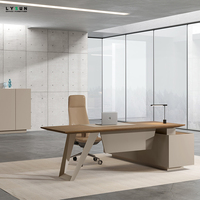 Table de direction haut de gamme de bureau de directeur minimaliste moderne Offre Spéciale avec un design unique en bois de noyer