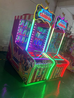 La machine de jeu de rachat d'arcade de carnaval des enfants d'amusement frappent la vente de clown