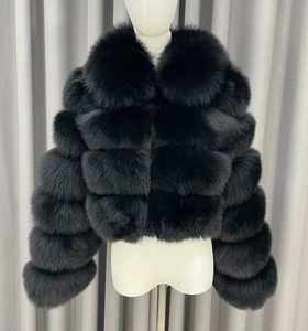 Produttore all'ingrosso soffice alla moda cappotto <span class=keywords><strong>di</strong></span> <span class=keywords><strong>pelliccia</strong></span> calda e spessa camicia su misura <span class=keywords><strong>vera</strong></span> <span class=keywords><strong>pelliccia</strong></span> <span class=keywords><strong>di</strong></span> <span class=keywords><strong>volpe</strong></span> per le signore - Product Image 5