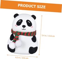 Lampe de nuit LED tactile en silicone avec contrôle de robinet Panda mignon Lampe de table colorée pour chambre à coucher d'enfants Décor de couchage