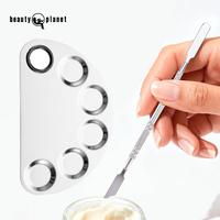Palette de présentation en acier inoxydable Beauty Planet pour professionnels – Support portable pour faux ongles et fond de teint DIY