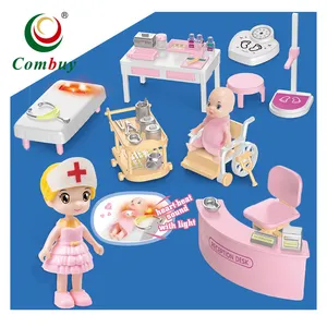 Gioco di ruolo ragazze pretend gioco clinica set medico set con la bambola