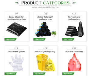 Bolsa de basura de plástico negra industrial de gran capacidad - Product Image 6