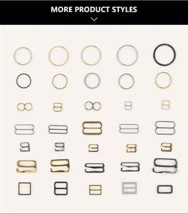 Taille personnalisée réutilisable sangle de soutien-gorge en métal curseur crochet anneaux de soutien-gorge curseurs crochets crochet maillot de bain ajusteur fermoir de soutien-gorge en métal - Product Image 6