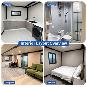 Casa Contenedor Expandible de Acero con Diseño Moderno, Construcción <span class=keywords><strong>Modular</strong></span> Prefabricada para Oficina en Casa o Sala de Estar - Product Image 4