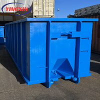 Conteneur à déchets à roulettes personnalisé, nouveau, recyclable, en acier, grand bac à ordures portable