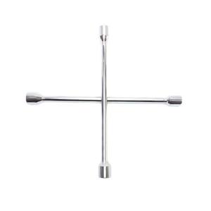 2025 nouvelle clé à <span class=keywords><strong>pneu</strong></span> à douille croisée à 4 voies résistante à la corrosion, clé de roue chromée en acier à haute teneur en carbone pour la réparation de pneus automatiques - Product Image 1