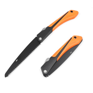 Folding Saw 210Mm Blade High Carbon Steel Orange Black Handle Garden Fruit <b>Tree</b> <b>Pruning</b> Outdoor Logging <b>Tool</b> - Product Image 1
