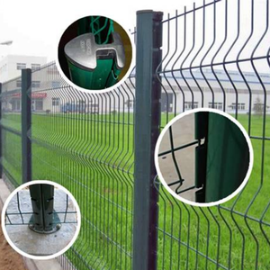 Bền <span class=keywords><strong>3D</strong></span> dây lưới an ninh hàng rào đào cột PVC khung 1.5m x 3.0m Kích thước cho trang trí sân vườn guardrails <span class=keywords><strong>3D</strong></span> mô hình - Product Image 4