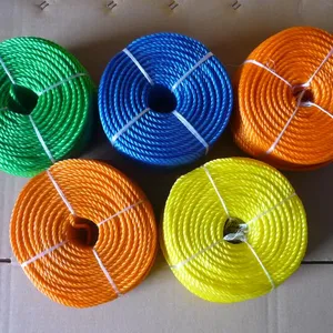 3 fili di corda di plastica corda poli per uso imballato in bobina di pesca marine