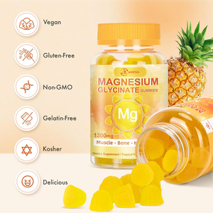 Low Price <b>Magnesium</b> Glycinate <b>Gummies</b> for Stress Relief Improve Immune & Memory Health Improve Sleep for Men - Product Image 4