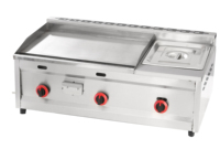 Equipo de Cocina Comercial, Planchas y Freidoras Industriales de Acero Inoxidable a Gas para Pollo Frito, Puestos de Comida Callejera, 6 Unidades