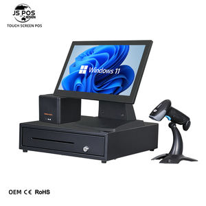 Prix d'usine en gros, terminal de point de vente tactile 15,6 pouces, <span class=keywords><strong>Windows</strong></span> Android, avec imprimantes thermiques pour magasin - Product Image 1