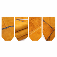 Tablier de soudage en cuir de vachette à deux couches 60*90cm Tablier de soudage à haute température résistant à l'usure en gros