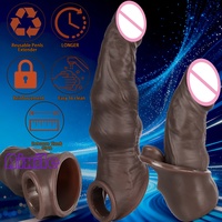 Manchon pénien réaliste, Godemiché pour homme, Jouet sexuel masculin pour adultes, Extenseur de pénis avec texture veineuse réaliste et détails anatomiques