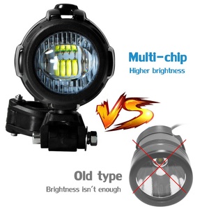 Luces Antiniebla Delanteras para Ninja400/<span class=keywords><strong>650</strong></span>/250/300 Z1000 Z1000SX <span class=keywords><strong>ER6</strong></span> ER6F, Lámpara Auxiliar de Conducción con Protectores, Kit de Cables y Relé - Product Image 3