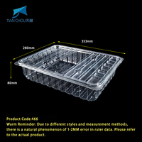 Conteneurs d'emballage alimentaire en plastique PET de qualité alimentaire, épaisseur 0,5 mm, forme rectangulaire, pour pain, gâteaux, biscuits, vente en gros d'usine