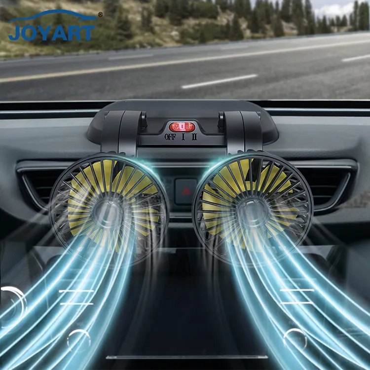 12V 24V Dual Car Fans Air Cool Ventilador Para Auto Vehicle Electronic Heater Car Air Fan