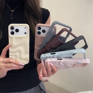 New Product for iphone 16 Mobile Phone Accessories Macaron Big Wave <b>Candy</b> Color Soft Shell Wholesale Back case - Product Image 3