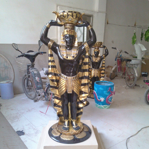 Statua Personalizzata Scultura Africana Anubis Dio Cane Ornamenti Decorazioni per la Casa Artigianato Egiziano in Resina Scultura del Faraone - Product Image 1