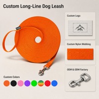 Laisse de suivi pour chien d'extérieur, longue, en polypropylène, anti-frottement, extensible de 4,5m à 30m, pour la chasse, modèle 001