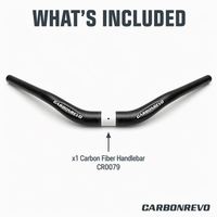 Guidon de trottinette électrique Carbonrevo en aluminium, résistant à la corrosion, performance stable, durable et longue durée de vie