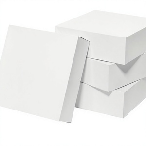 Mefleet 12x12x4 Inches Rigid <b>Boxes</b> Lids 10 Pack Extra Deep Square Corrugated Board <b>Christmas</b> Birthday Wedding Gift Wrapping - Product Image 3