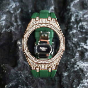 Ensemble de boîtier complet en diamant <span class=keywords><strong>bracelet</strong></span> gravé 5A bling bling zircon vente en gros pour GA2100 GA2110 <span class=keywords><strong>CASIOak</strong></span> mod kits pièces de montre - Product Image 4