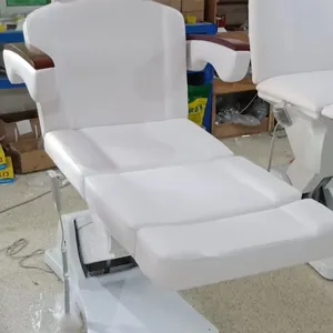 Lit de chaise de salon de beauté électrique pour le visage Lit de luxe pour les cils Mobilier de salon de beauté Fauteuil dentaire électrique Table de massage du visage