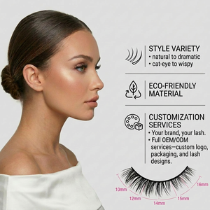 20 Paires de Faux Cils en Bande sur Plateau – Vente en Gros – Cils Épais et Spectaculaires Effet 3D – Faux Cils en Vrac Abordables pour le Marché Africain - Product Image 4