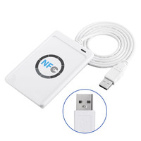 Lector de Tarjetas RFID Programable ACR122U de 13.56MHz con Interfaz USB, Lector de Tarjetas Inteligentes NFC para Control de Acceso, Fabricado con Material ABS Resistente