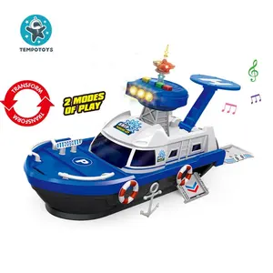 Tempo Mainan Terlaris Playsets Musik & Lampu Hot Wheel Tracks Yacht dengan 3 Buah Alloy Car Track Slot Mainan untuk Anak-anak