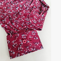 Chemises à manches longues pour hommes sur mesure: hauts décontractés à motifs floraux pour un usage quotidien