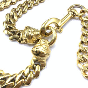 2024 Hondenproducten Rvs Cubaanse Link Cool Bullebak Gesp Heavy Duty Gold <span class=keywords><strong>Big</strong></span> Bullebak Hond Kettingkraag - Product Image 4