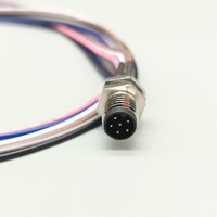 Capteur Étanche M8 6pin Connecteur Circulaire et Câble M8 6P Câble Assemblage 50CM