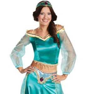 Conjunto <span class=keywords><strong>de</strong></span> 3 Piezas <span class=keywords><strong>de</strong></span> Disfraces <span class=keywords><strong>de</strong></span> <span class=keywords><strong>Princesa</strong></span> <span class=keywords><strong>Jazmín</strong></span> <span class=keywords><strong>de</strong></span> la Lámpara Mágica <span class=keywords><strong>de</strong></span> Aladino para Mujer, para Halloween o Carnaval - Product Image 3