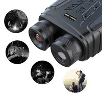 Nouvel appareil de vision nocturne couleur 4K Ultra-HD à faible luminosité, portée de 600 mètres, obscurité totale, jumelles infrarouges grand écran ABS-25
