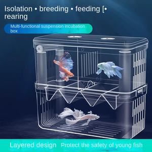 Multifunctionele Transparante Acryl Dubbellaags Isolatiedoos Plastic Viskwekerij Opknoping Incubator Fokker <span class=keywords><strong>Aquarium</strong></span> - Product Image 2