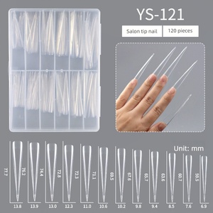 Uñas Postizas Largas Europeas y Americanas, 120 Piezas en una Caja Transparente, Uñas Postizas Largas con Forma de Perro - Product Image 1