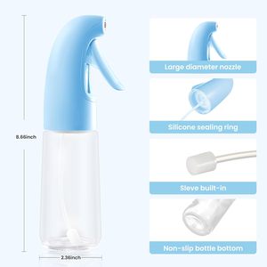 High Quality <b>Plastic</b> Color 300ml Reusable Empty Sprayer <b>Bottle</b> Cosmetics Personal Care Alcohol Continuous <b>Spray</b> <b>Bottle</b> - Product Image 3