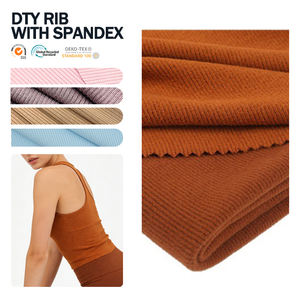 Tela Elástica Personalizada y Cómoda de DTY 2x1 con Spandex para Prendas Interiores de Cuello - Product Image 1