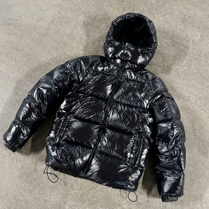 Clothing Manufacturers Warm Wear Goose <b>Duck</b> Zip up <b>Coat</b> Oversized Lightweight Custom Puffer Jacket Men Winter <b>Down</b> Jacket Black - Product Image 3