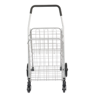 Chariot pliant de chariot de magasin 45KGS glissant l'usine portative faite sur commande pour des supermarchés emploient le tube carré de voiture de fil