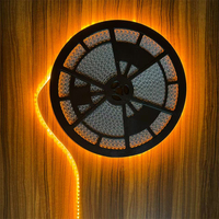 Guirlandes lumineuses pour lettres en plastique découpables 12V DC IP67 étanches, à LED adressables WS2812B RGBIC, design en zigzag, CRI élevé 90, 6000K-11000K